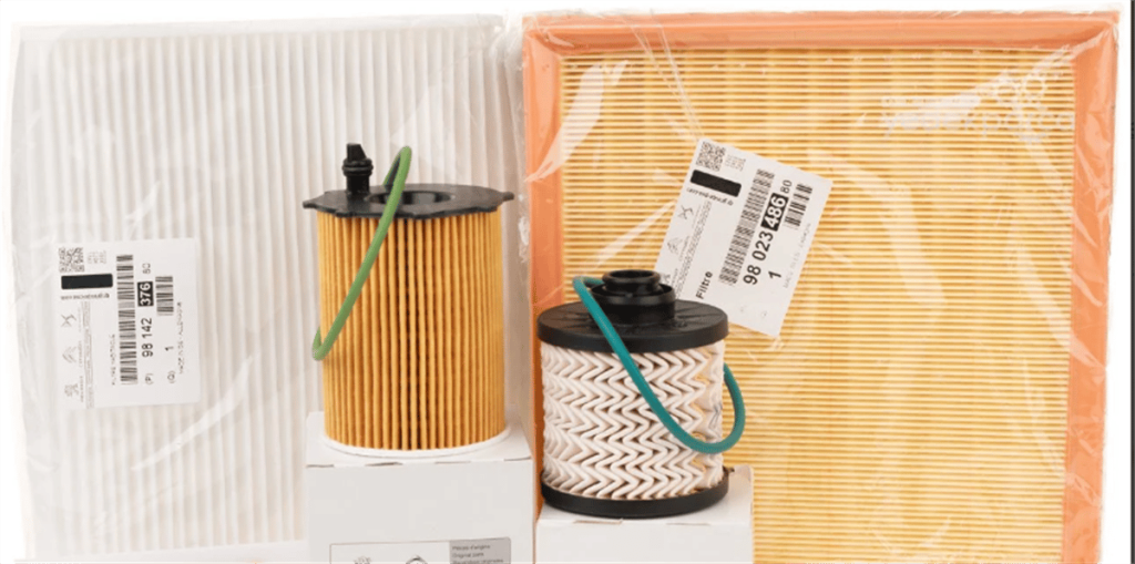 Citroen C-Elyse 1.6 Bluehdi Periyodik Yağ Bakım Filtre Seti 1610693780-9801366680-9802348680-9678792080
